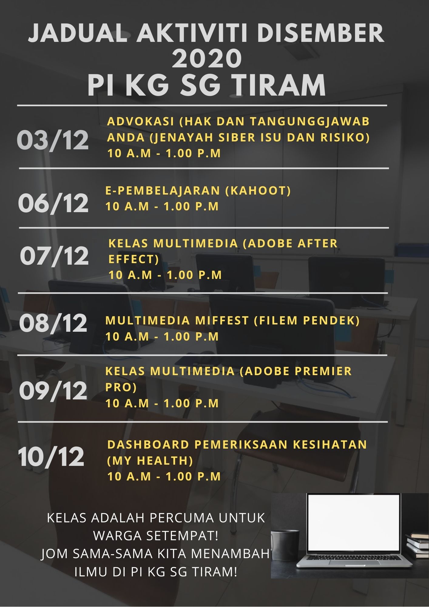 JADUAL AKTIVITI DEC